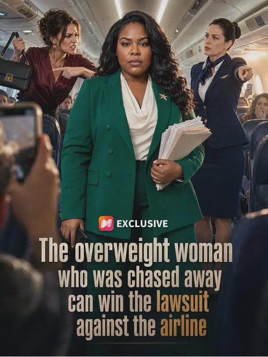 The overweight woman who was chased away can win the lawsuit against the airline