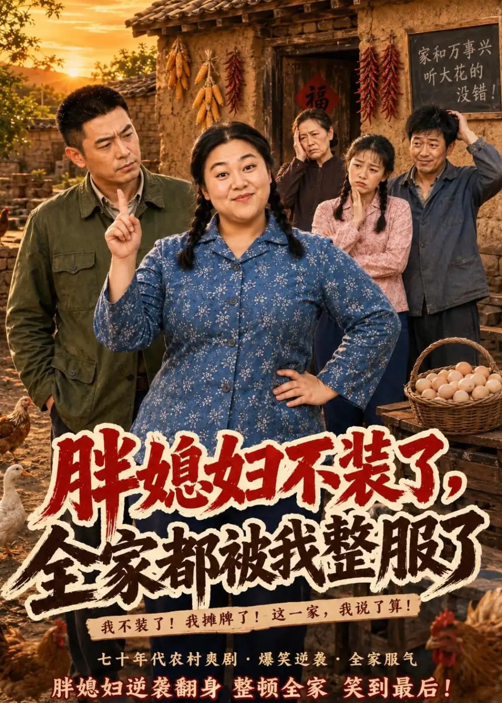 胖媳妇不装了,全家都被我整服了